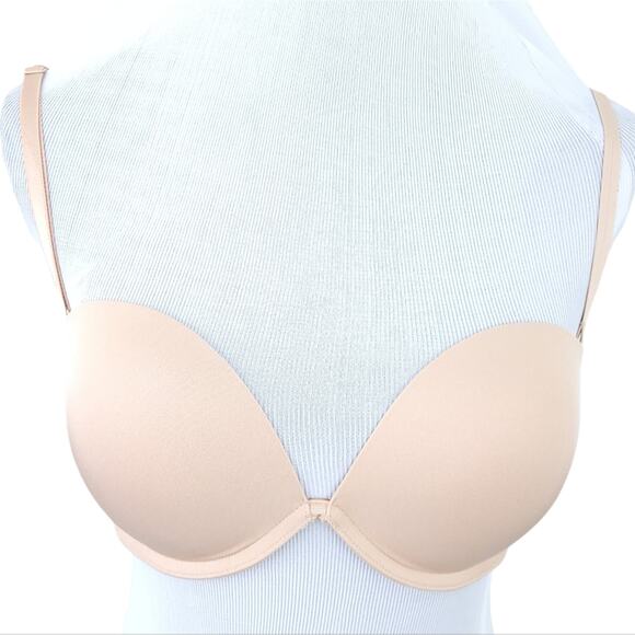 Soma Strapless Bra 34C Beige Convertible Straps, Padded Bra, Excellent Condition - Picture 1 of 5